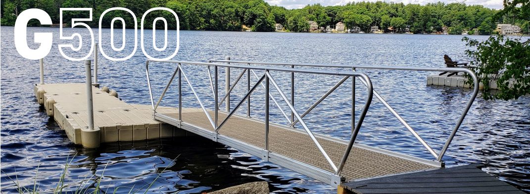 G500 aluminum gangway for floating docks