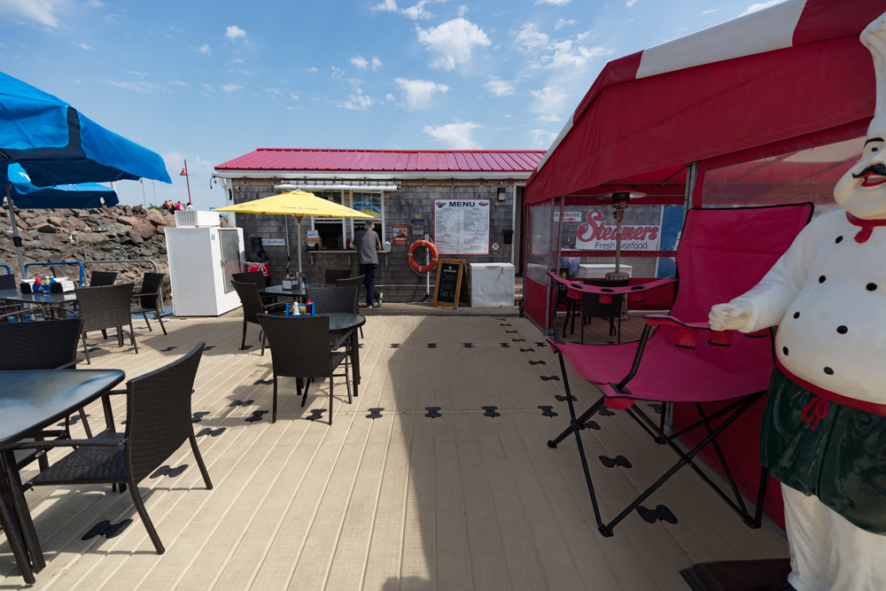 A restaurant on a dock