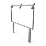 Railing with angled fittings