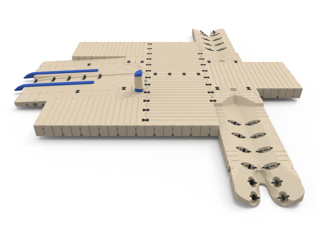 Dock with 2 PWC Ports and Boat Port-A-Main Dock with 2 PWC Ports and Boat Port-A-Main