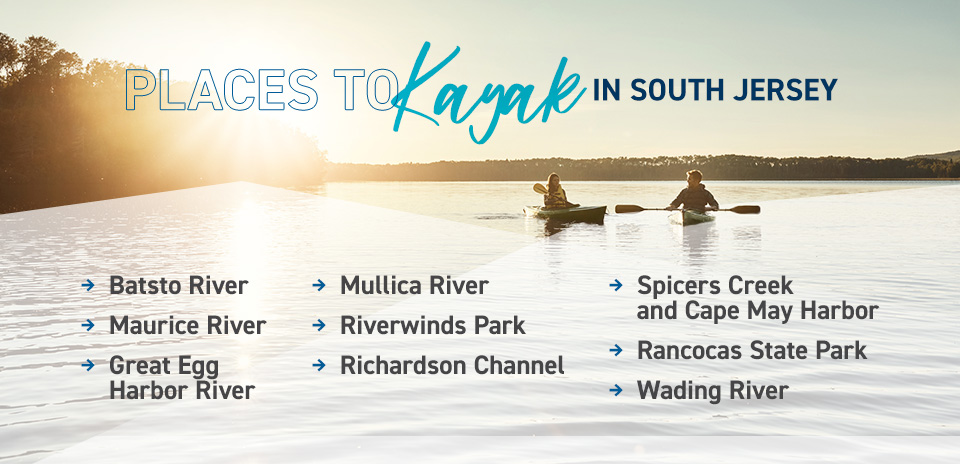 List of kayaking spots in South Jersey