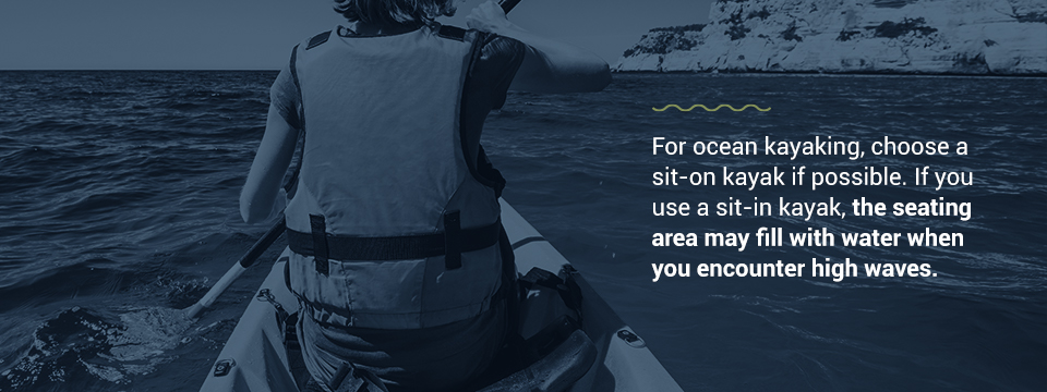 Cómo botar un kayak en el océano
