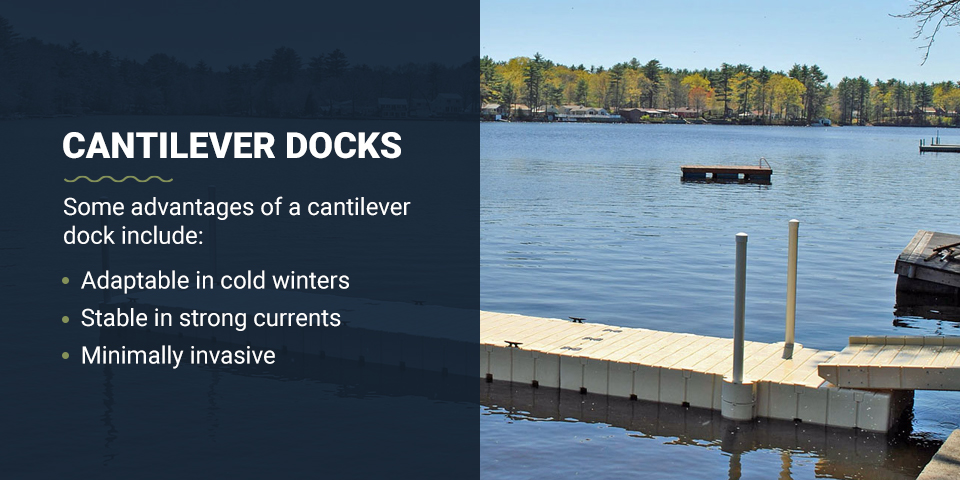 Cantilever docks