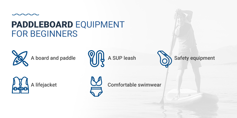 Equipo de paddleboard para principiantes