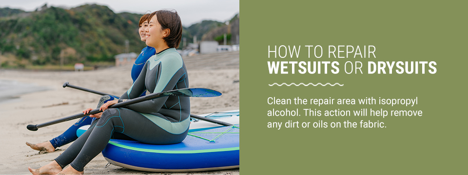 How to repair wetsuits