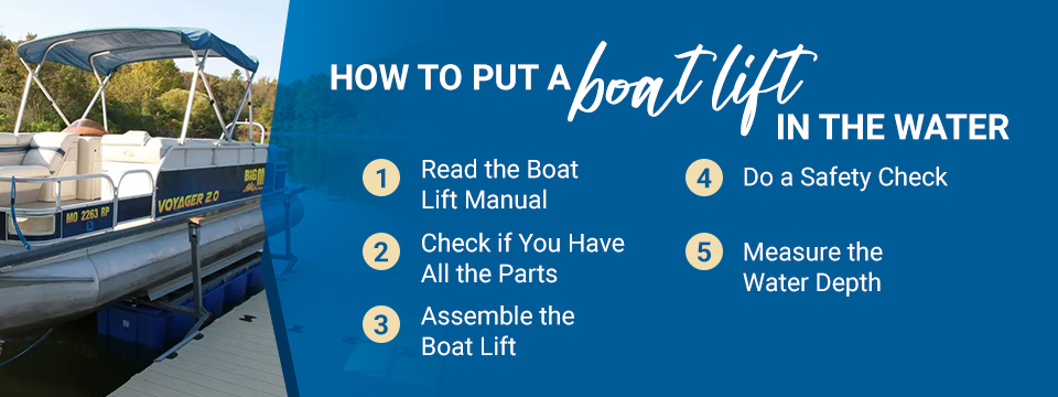 Comment mettre un élévateur à bateau à l’eau