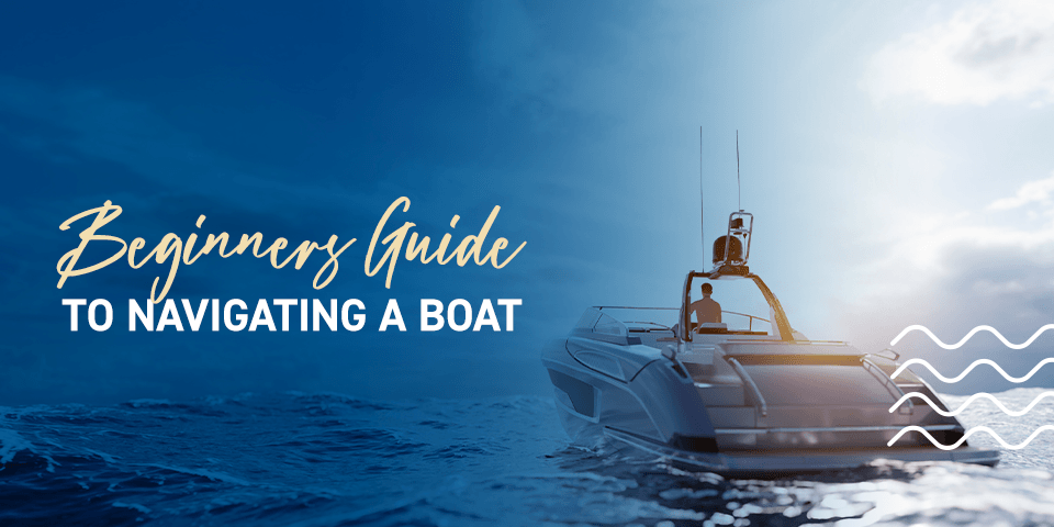 Man navigating a boat on the water