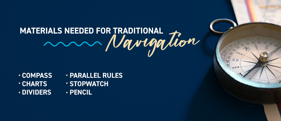 Materials needed for traditional boat navigation