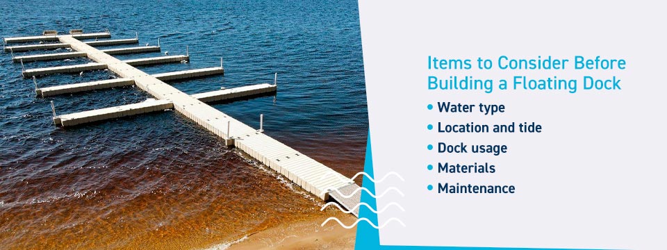 Éléments à considérer avant de construire un quai flottant
