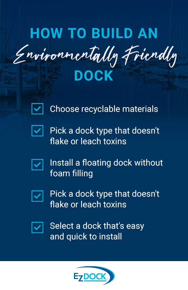 How to Build an Environmentally Friendly Dock