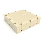 60 inch by 60 inch dock section, beige