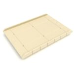 4 foot by 6 foot gangway for a floating dock, beige, non-slip poly