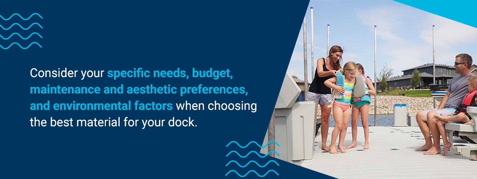 Best Materials for Replacing Dock Decking