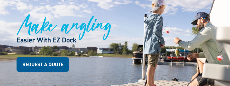 Angling with EZ Dock